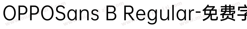 OPPOSans B Regular字体转换